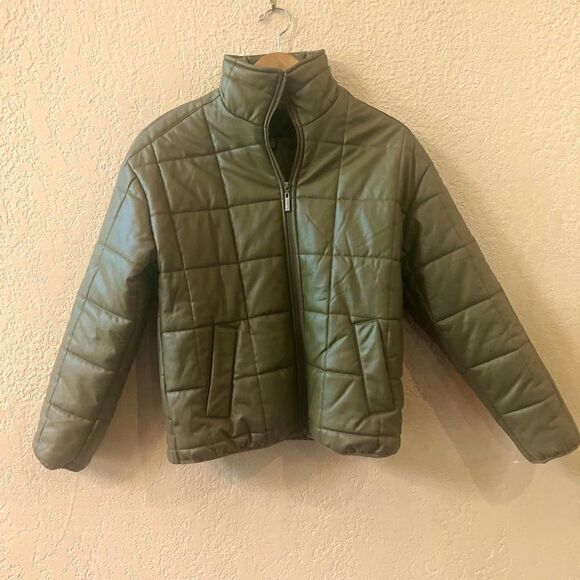 Bod & Christensen Puffer Jacket Sz L Army Green NWT - Picture 2 of 10